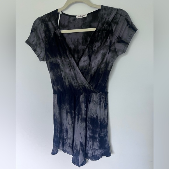 Rolla Coster Pants - Rolla Coaster S Tie-Dye Romper Bohemian Festival Flowy Retro Fairycore